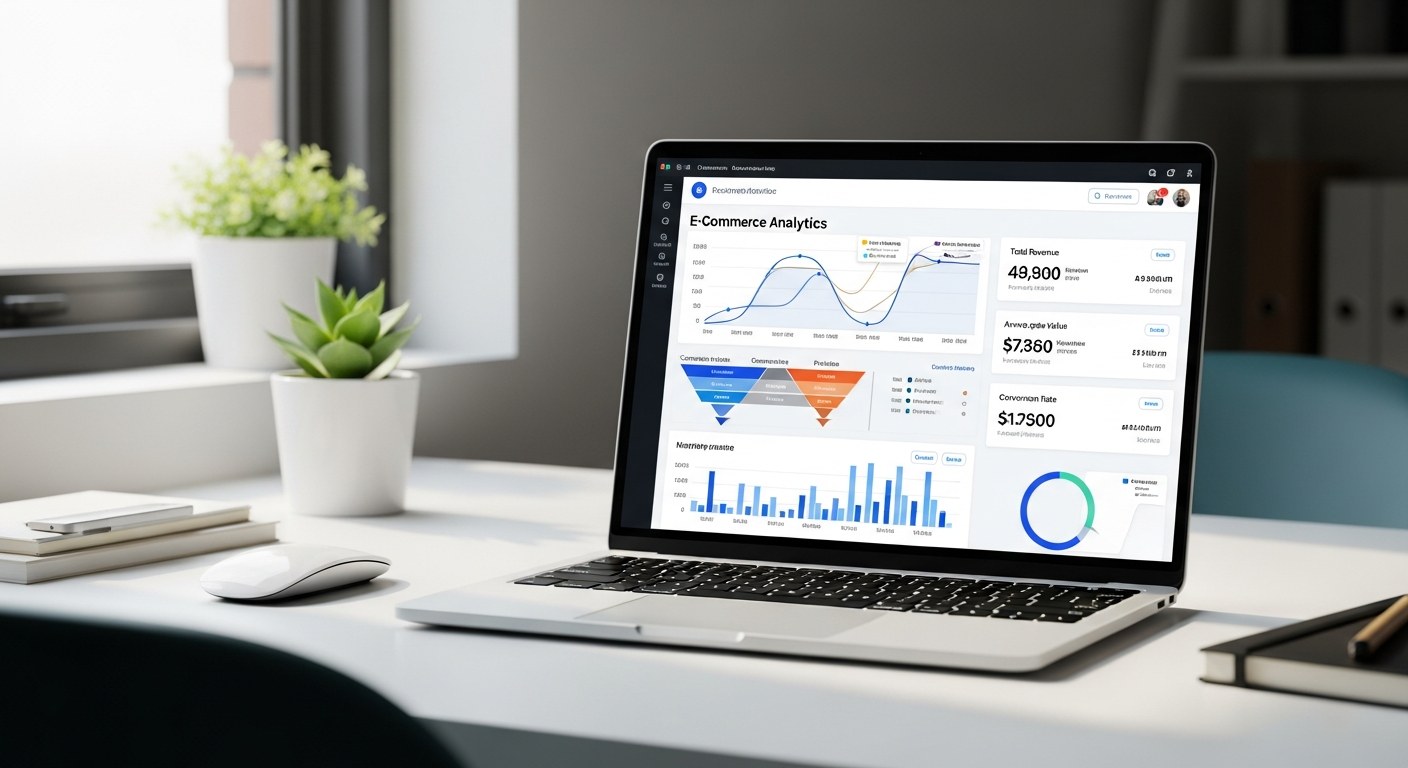 Shopify analytics dashboard showing store performance metrics and conversion data