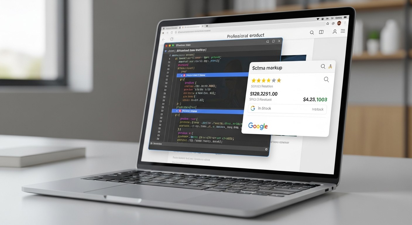 Ecommerce product page schema markup structured data for rich results and AI visibility 2026