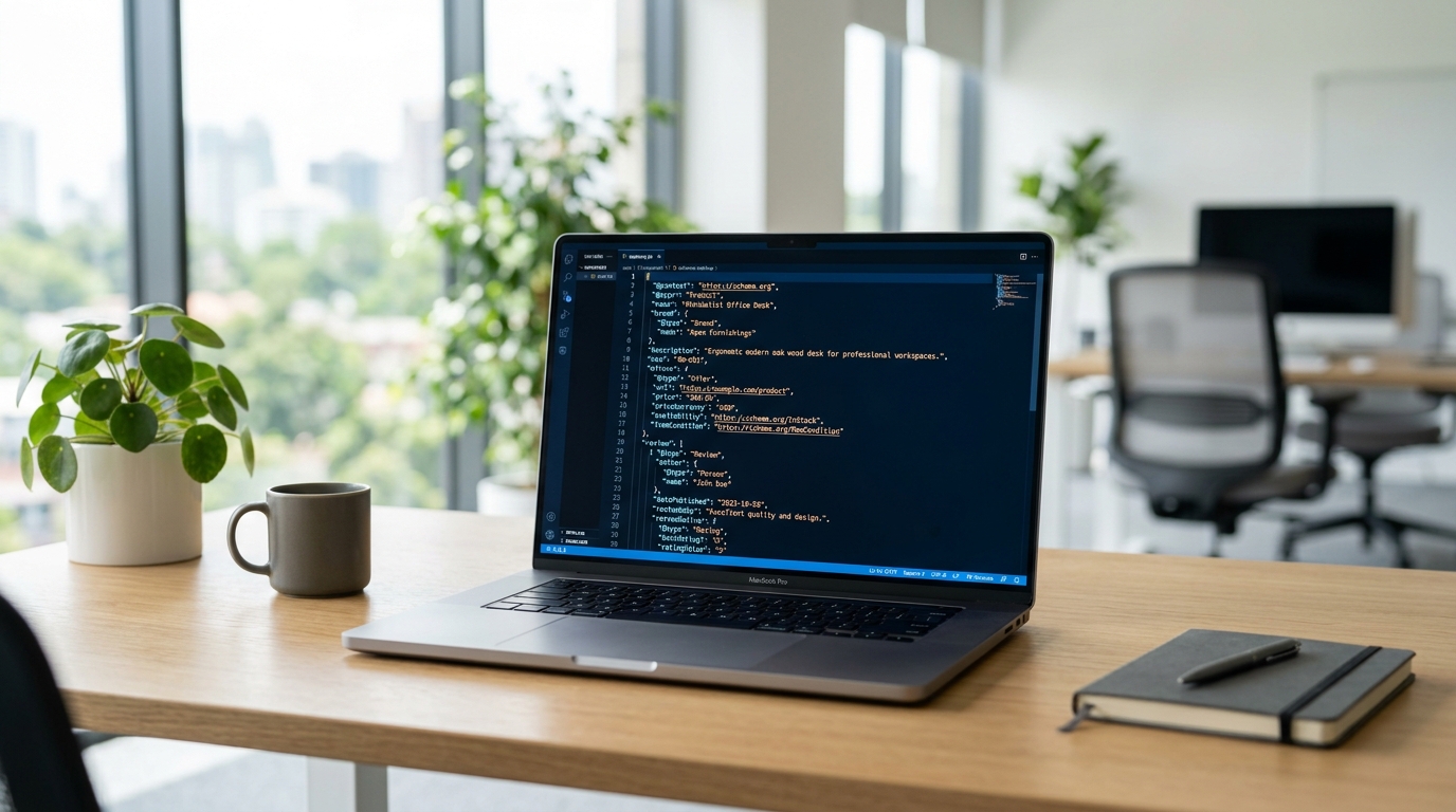 Structured data schema markup for AI crawlers on an ecommerce product page